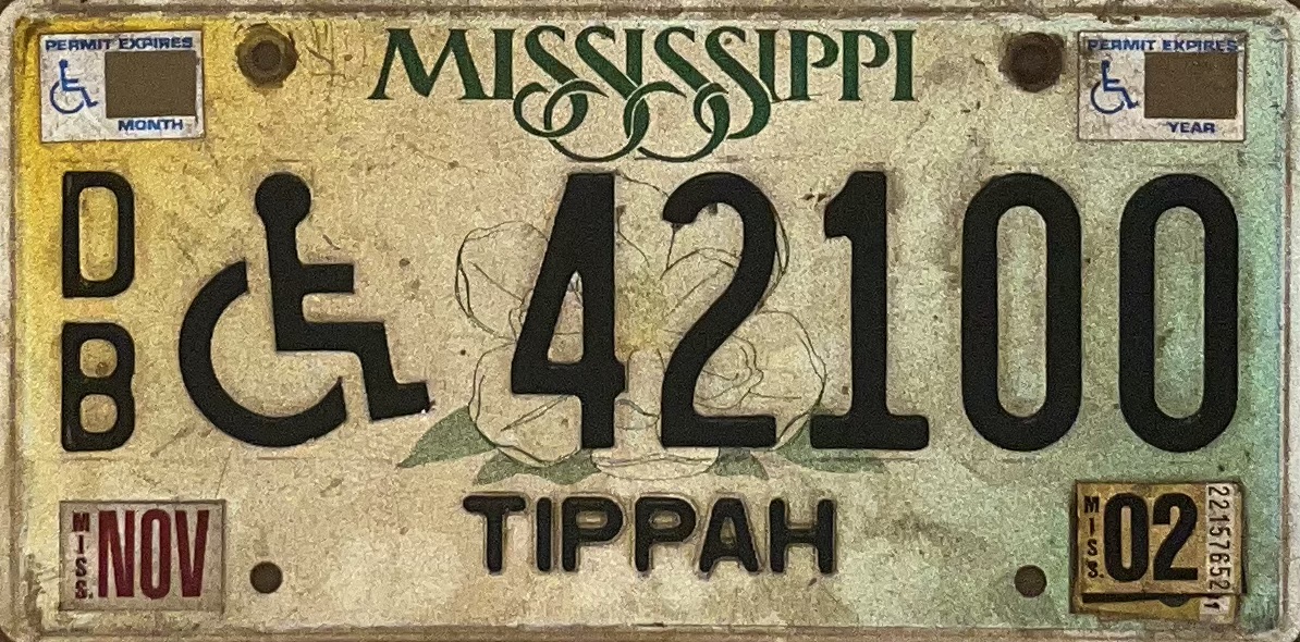United States license plate 42100