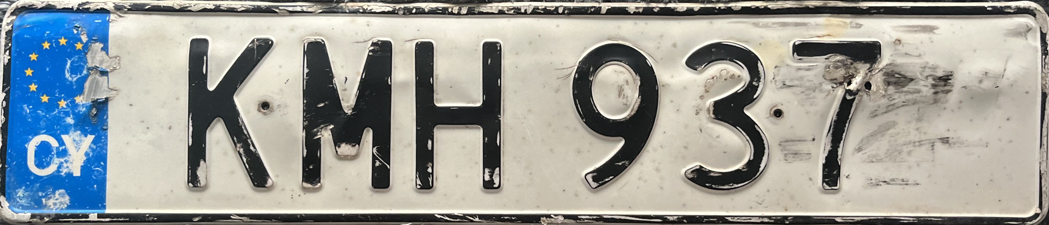 Cyprus license plate KMH 937