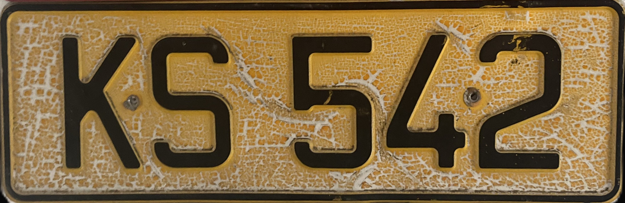Cyprus license plate KS 542