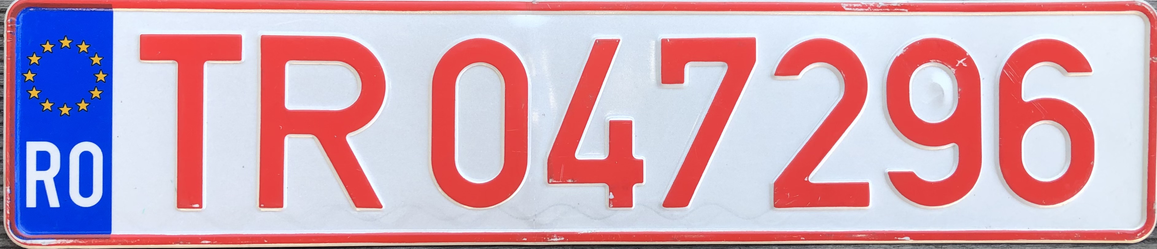 Romania license plate TR047296