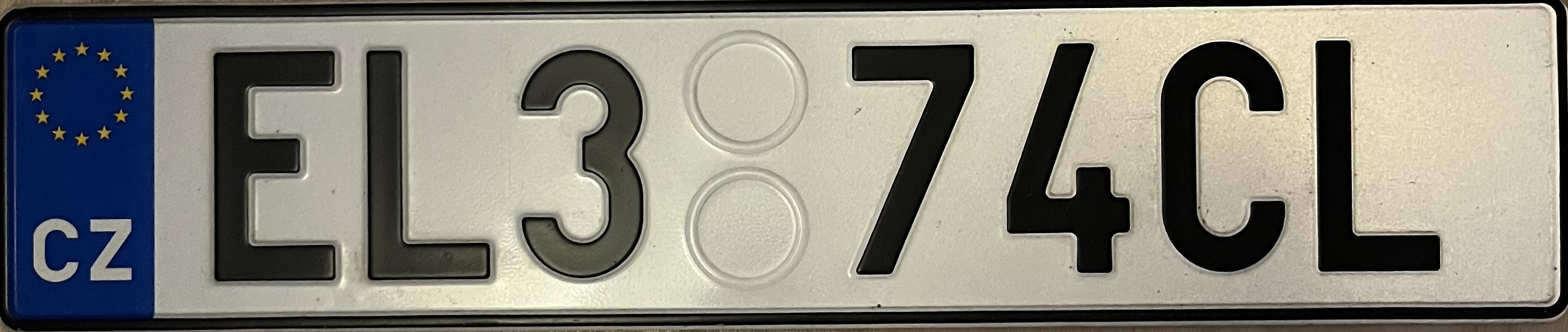 Czech Republic license plate EL3 74CL