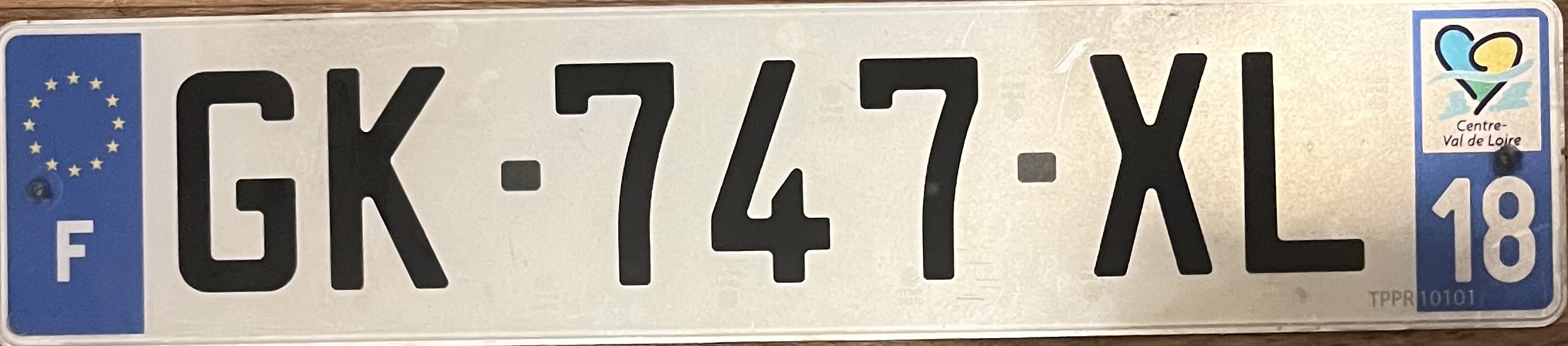 France license plate GK-747-XL
