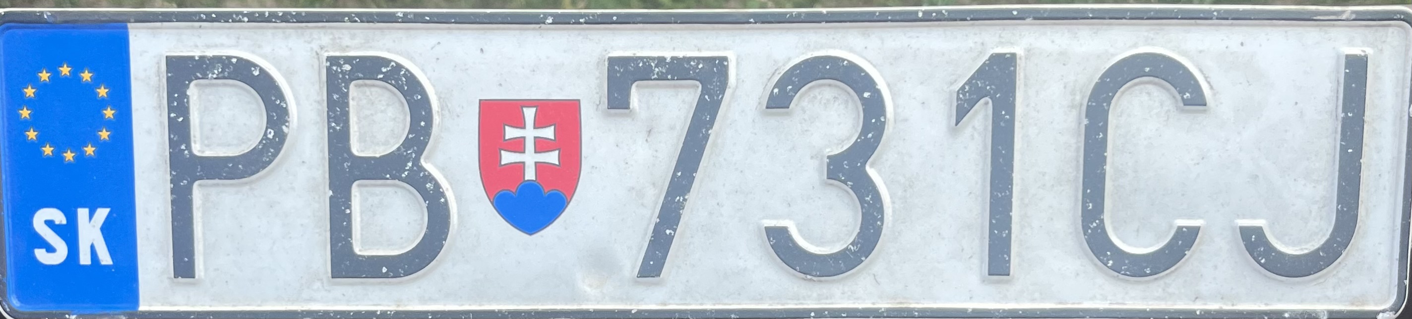 Slovakia license plate PB 731CJ