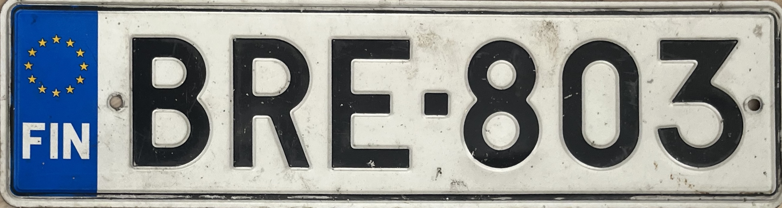 License plate BRE -803